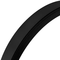 Bande plate en PVC 40 mm, lame décorative, bande de finition en PVC auto,adhésive, noir, 10 m-Quest Online