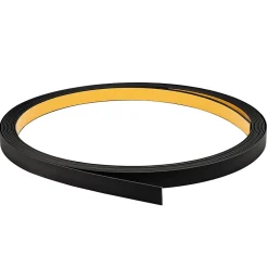 Bande plate en PVC 40 mm, lame décorative, bande de finition en PVC auto,adhésive, noir, 10 m-Quest Online