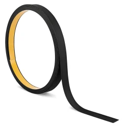 Bande plate en PVC 40 mm, lame décorative, bande de finition en PVC auto,adhésive, noir, 10 m-Quest Online