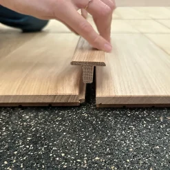 Barre de jonction Chêne l. 35mm Long. 1m Parquet Ep. 14mm Brut-Deschaumes Clearance