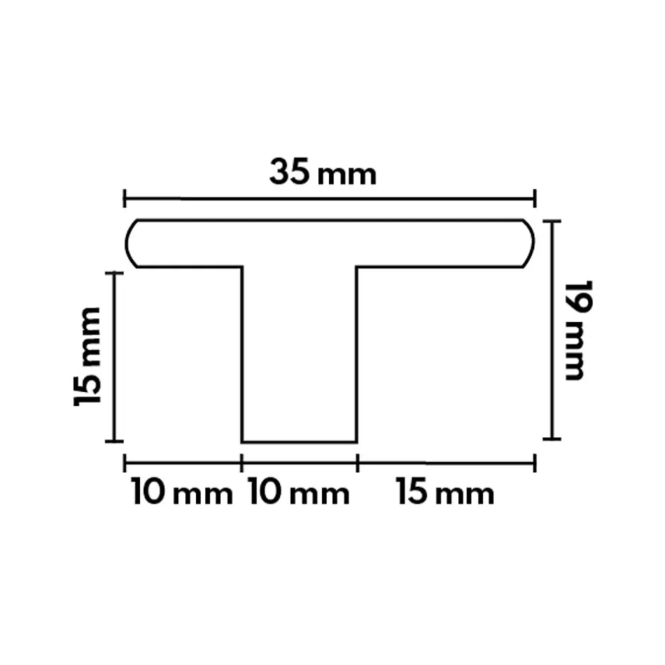 Barre de jonction Chêne l. 35mm Long. 2m Parquet Ep. 14mm Brut-Deschaumes