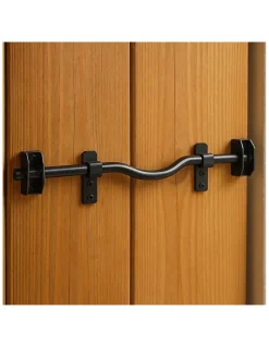 Barre de sécurité pour volet bois, acier, diamètre 18x410mm, zingué noir --Thirard Hot