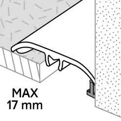 Barre de seuil en aluminium décor bois 37 x 2 700 mm DÉCOR 160-GoodHome New