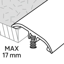 Barre de seuil en aluminium décor bois 37 x 930 mm DÉCOR 285-GoodHome