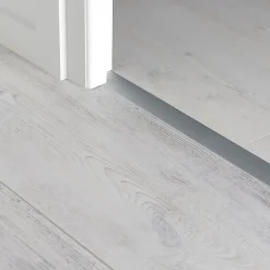 GoodHome Barre de seuil extra-plate en aluminium décor métal mat 35 x 930 mm