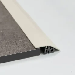 Nordlinger Pro Barre de seuil jonction et rattrapage niveau gris chinchilla - Sol + sous couche d'épaisseur 6 à 9 mm