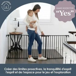 Dreambaby Barriere de sécurité enfant - Discovery 3 - - 74,5 cm a 1,95 cm - Blanc