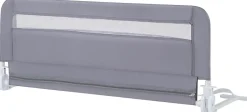 Barriere de Securite Enfant 100 cm, Barrière de Lit Bébé Rabattable avec Cadre en Métal, Housse Amovible, Gris-Giantex Discount