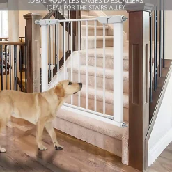 Barriere de Securite porte et escalier 75-84cm blanc pour animaux-Vounot Best