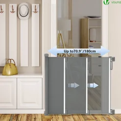 Barriere de securite retractable 180cm gris-Vounot New