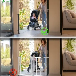 Barriere de securite retractable HAUTE 180x96cm noir-Vounot Clearance