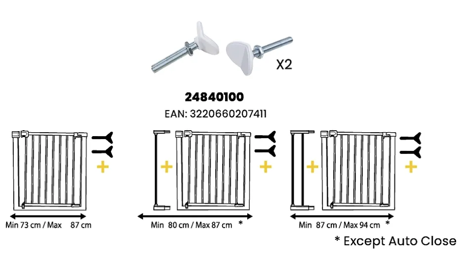 Safety 1st Barrière de sécurité en métal blanc Easy Close