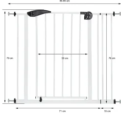 Barrière de sécurité enfants garde-corps protection fermeture d'escalier 85-95cm-ECD Germany Outlet