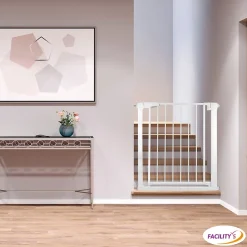 Facility'S Barrière sécurité escalier extensible sans perçage bébé - chien- 82 x 76 cm - FACILITYS