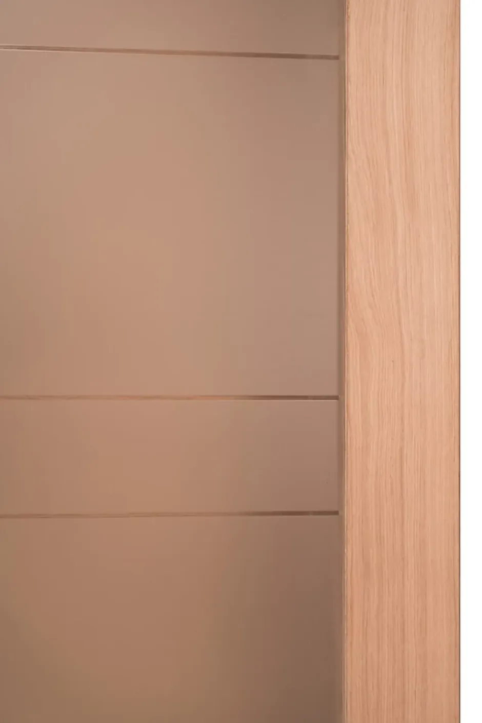 Bloc porte 1 Vitrage CASSIOPEIA bois chêne européen 2040 x 830 Gauche-Lynporte New