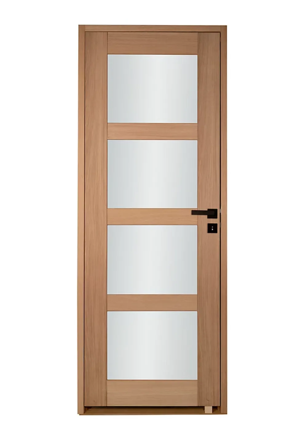 Bloc porte 4 Vitrages CETUS bois chêne européen 2040 x 830 Gauche-Lynporte Best