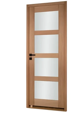 Bloc porte 4 Vitrages CETUS bois chêne européen 2040 x 830 Gauche-Lynporte Best