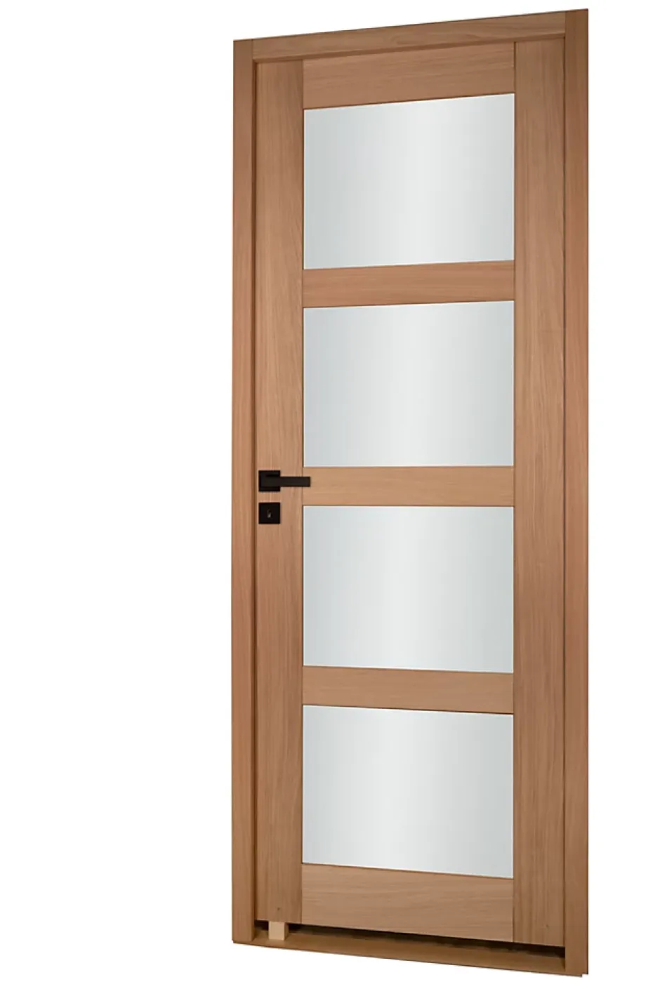 Bloc porte 4 Vitrages CETUS bois chêne européen 2040 x 830 Gauche-Lynporte Best