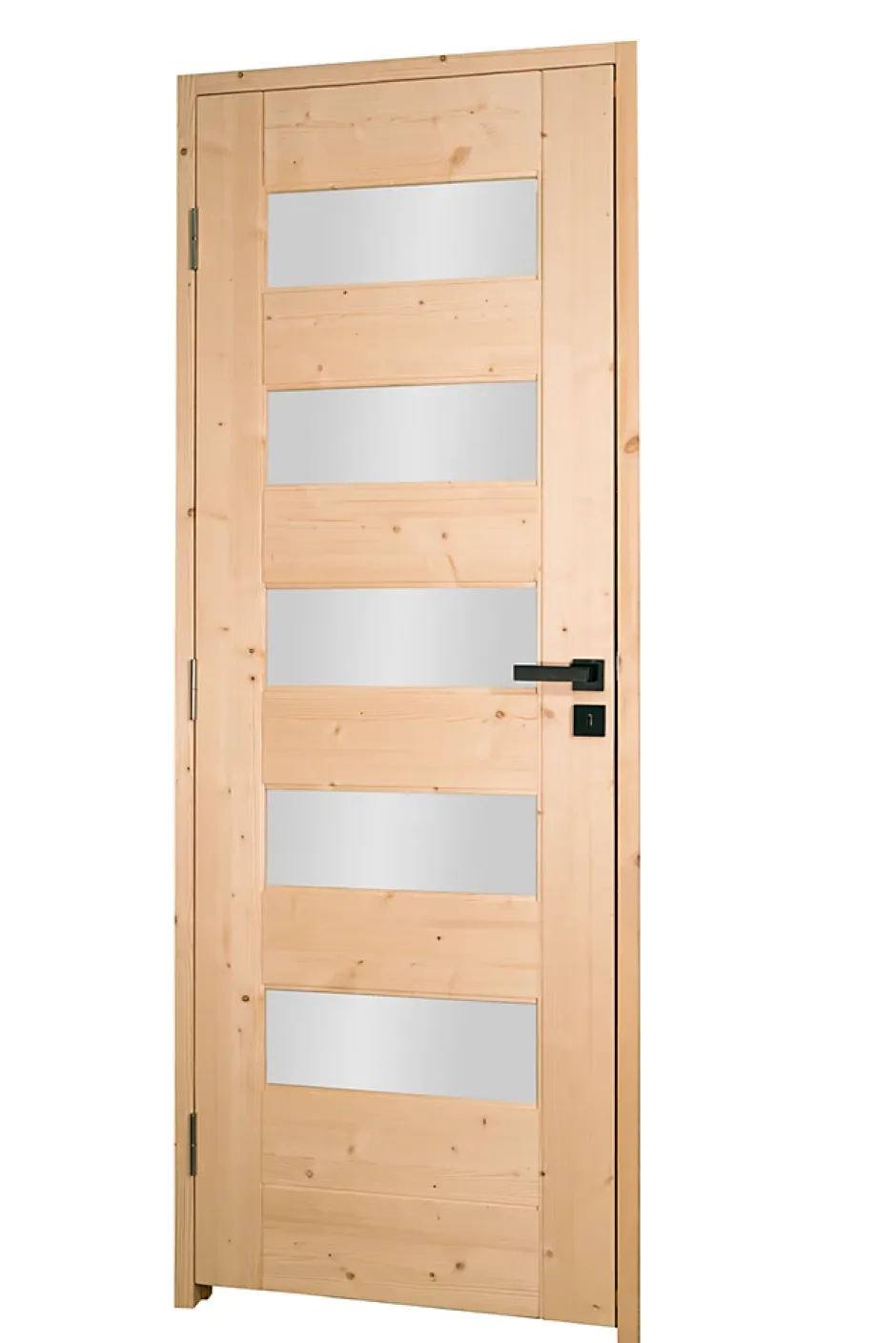 Lynporte Bloc porte 5 Vitrages HORIZON bois épicéa 2040 x 730 Gauche