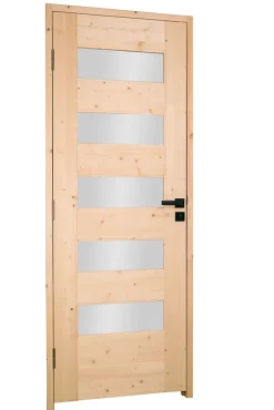 Lynporte Bloc porte 5 Vitrages HORIZON bois épicéa 2040 x 730 Gauche
