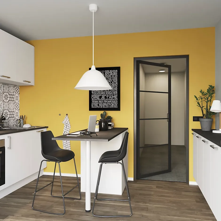 Bloc porte 4 vitrages poussant droit H 204 X L 83 cm