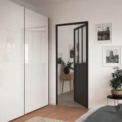 Bloc porte 3 vitrages poussant gauche H 204 X L 83 cm