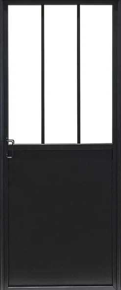 Bloc porte 3 vitrages poussant droit H 204 X L 83 cm- New