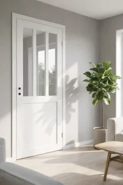 Bloc Porte Atelier Blanc H204 X L73 Côte Tableau P.gauche-Gd Menuiseries Sale