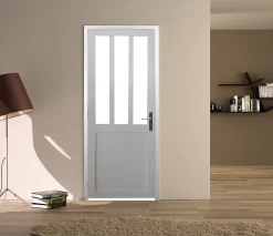 Bloc Porte Atelier Blanc H204 X L83 Côte Tableau P.gauche-Gd Menuiseries