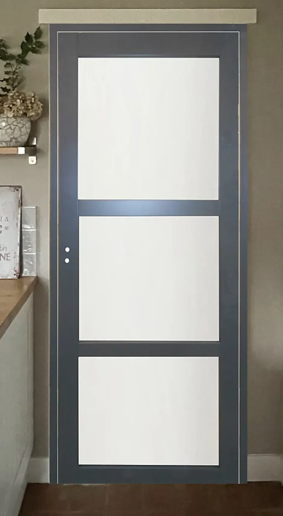 Bloc Porte Blakeria Ral7016 Vitrée H204 X L73 Côte Tableau P.droite-Gd Menuiseries Online