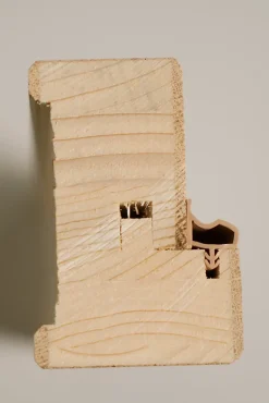 Bloc porte bois isoplane ANTLIA3 830 droit plaqué frêne blanc européen-Lynporte Sale