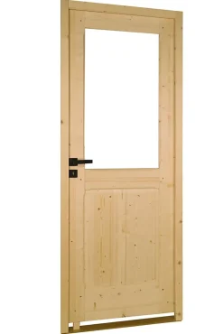 Bloc porte bois épicéa ANDROMEDA 1 vitrage 730 gauche-Lynporte Sale