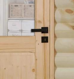 Bloc porte bois épicéa ANDROMEDA 1 vitrage 730 gauche-Lynporte Sale