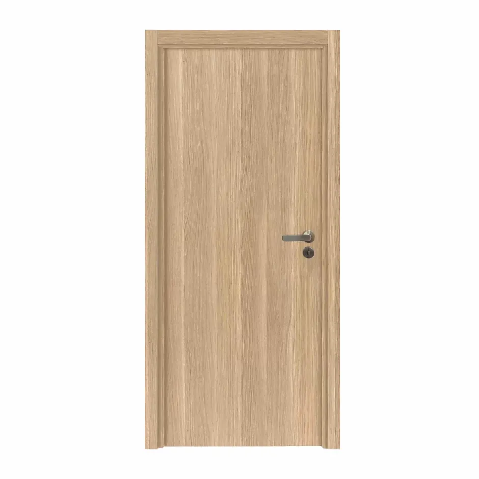 Reivilo Bloc porte fin de chantier Matild, chêne brut, réversible, H.204 x l.63 cm