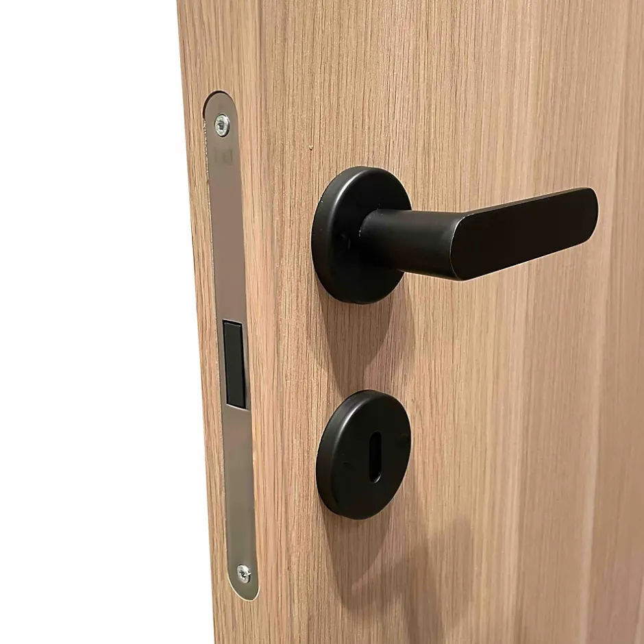 Reivilo Bloc porte fin de chantier Matild, chêne brut, réversible, H.204 x l.63 cm