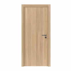 Reivilo Bloc porte fin de chantier Matild, chêne brut, réversible, H.204 x l.83 cm