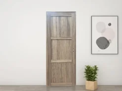 Bloc Porte Frake 3 Panneaux H204 X L73 Côte Tableau P.gauche-Gd Menuiseries