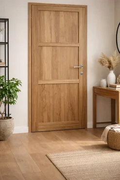 Bloc Porte Frake 3 Panneaux H204 X L83 Côte Tableau P.gauche, Poignee Pomerol-Gd Menuiseries Sale