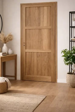 Gd Menuiseries Bloc Porte Frake 3 Panneaux H204 X L73 Côte Tableau P.droite