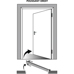 Gd Menuiseries Bloc Porte Honey Oak H204 X L83 Côte Tableau P.droite