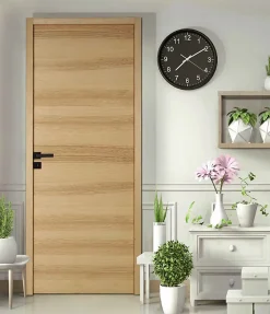 Bloc Porte isoplane LYNX 930 gauche en placage bois frêne gris européen-Lynporte New