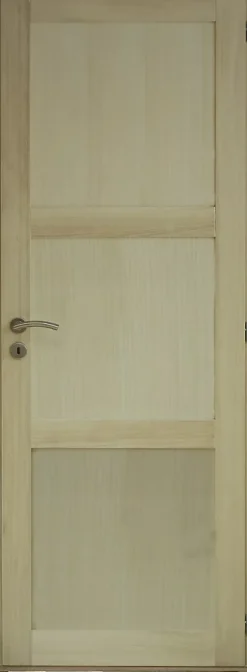 Bloc Porte Ken 3 Panneaux Paulownia H204 X L73 Côte Tableau P.gauche-Gd Menuiseries Outlet