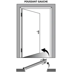 Bloc Porte Lacdor Blanc Ral9010 H204 X L73 Côte Tableau P.gauche-Gd Menuiseries Outlet