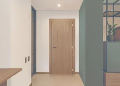 Gd Menuiseries Bloc Porte Light Walnut H204 X L83 Côte Tableau P.gauche