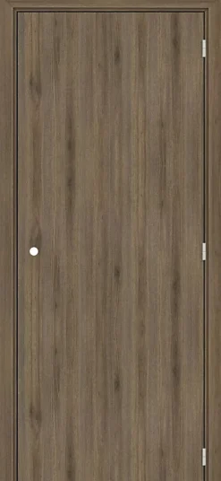 Gd Menuiseries Bloc Porte Light Walnut H204 X L83 Côte Tableau P.gauche