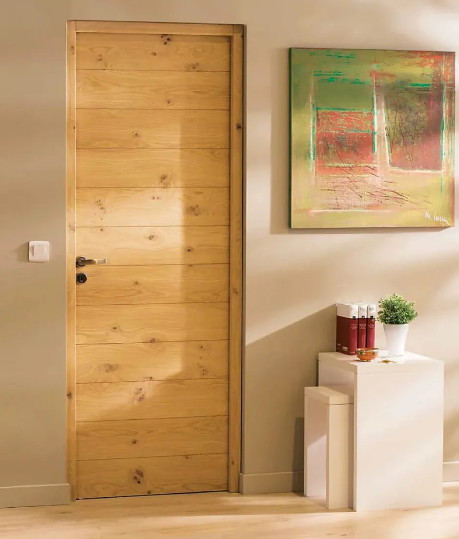 Lynporte Bloc Porte NOE bois chêne européen 2040 mm x 630 mm - gauche Huisserie de 92