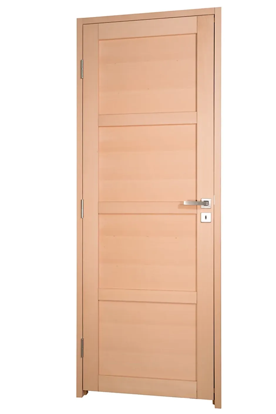 Bloc porte NOVA2 4 Panneaux bois hêtre 2040 x 730 Gauche-Lynporte Hot