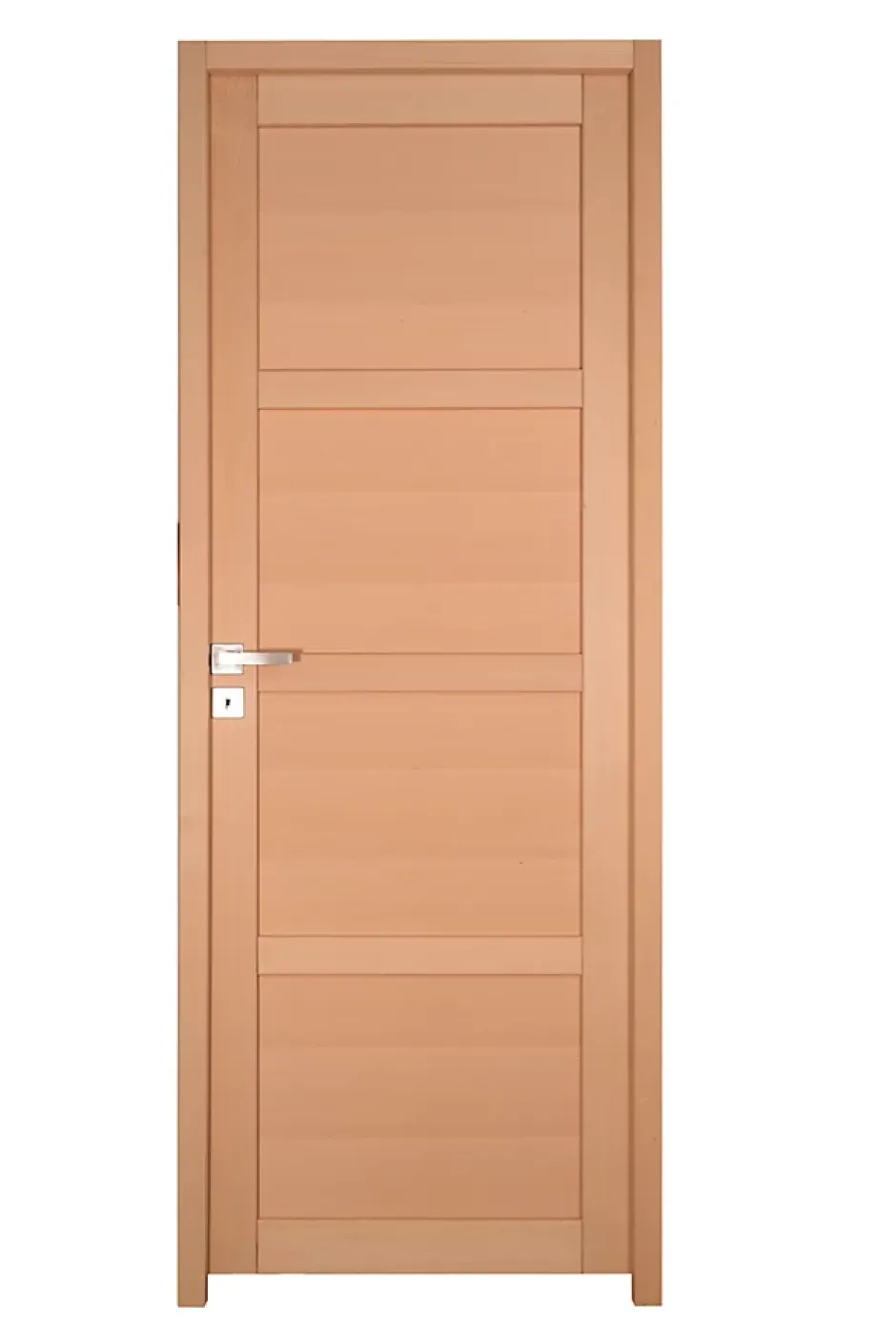 Bloc porte NOVA2 4 Panneaux bois hêtre 2040 x 730 Gauche-Lynporte Hot