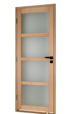 Lynporte Bloc porte PARIS 4 Vitrages bois chene 2040x630 Gauche