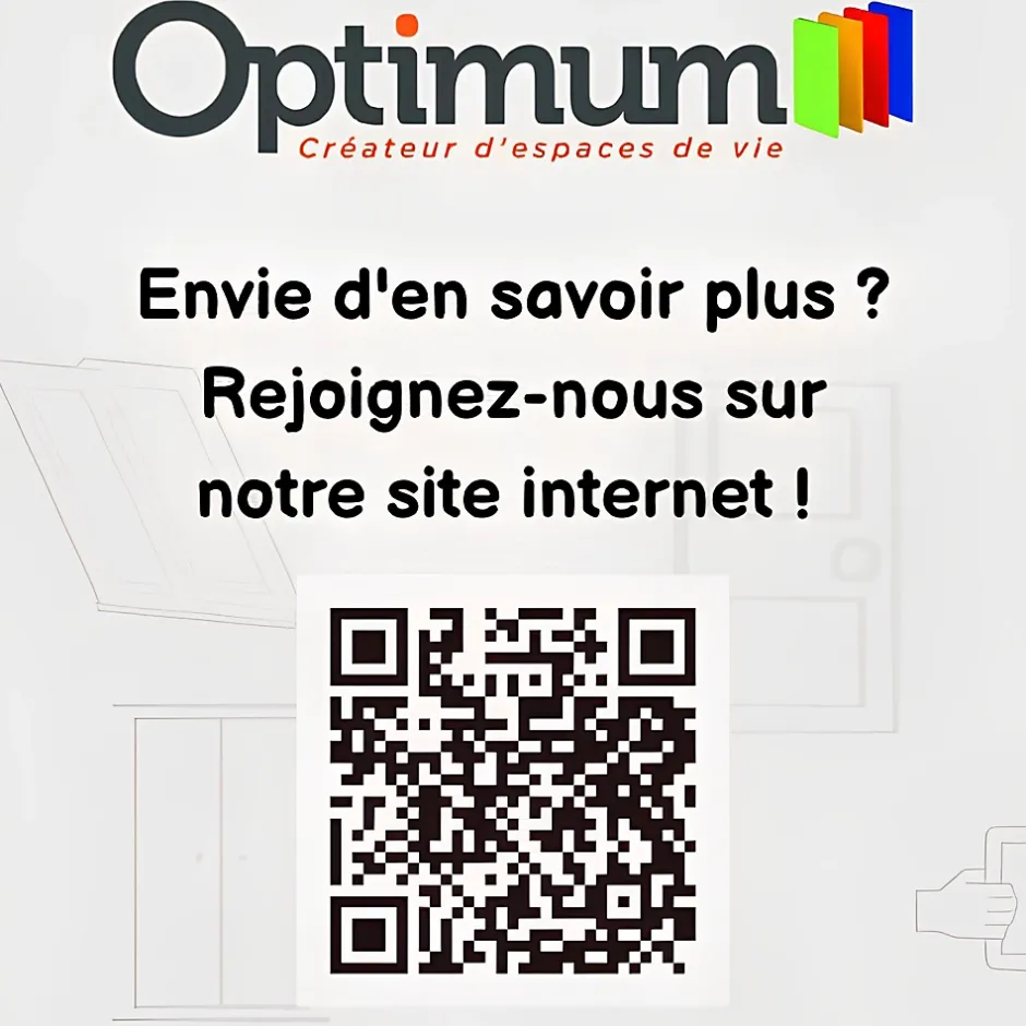 Optimum Bloc Porte PREMIUM Blanc satiné - Réversible et ajustable - L830mm